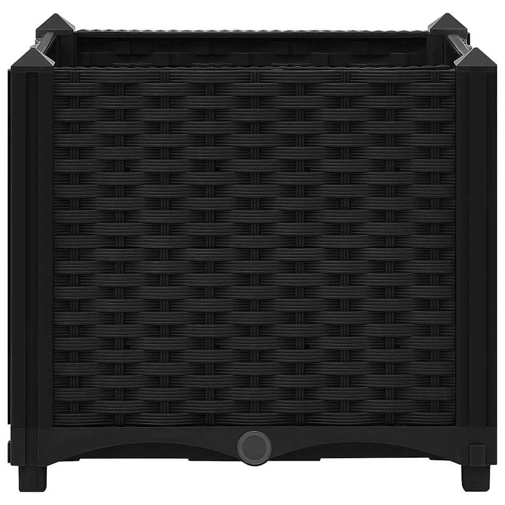 Raised Garden Bed Planter Box Polypropylene 40x40x38 cm Black