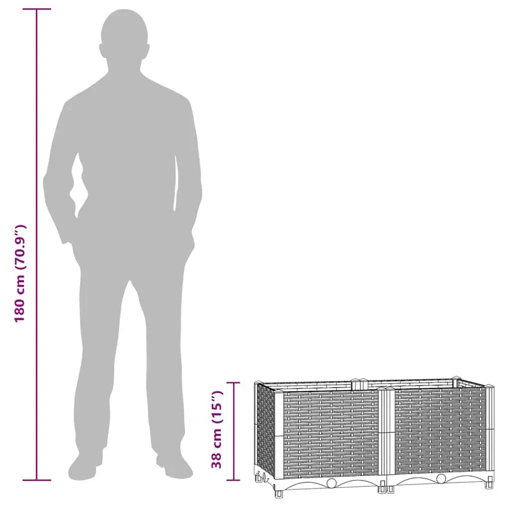 Raised Garden Bed Planter for Outdoor Plants