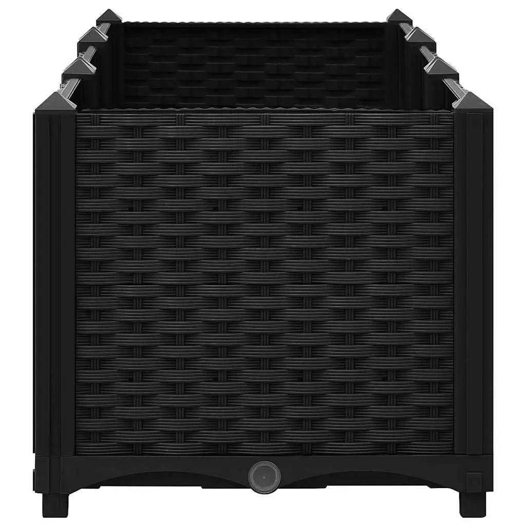 Raised Garden Bed Planter Box Polypropylene 120x40x38 cm Black