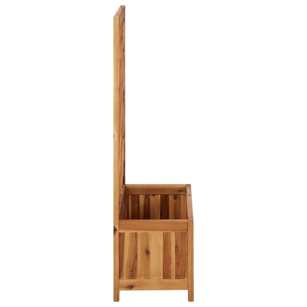 Solid Wood Raised Garden Bed with Integrated Trellis