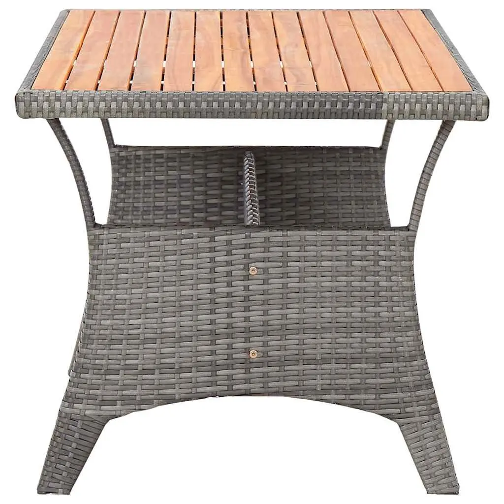 Grey Garden Dining Table 120x70x66cm