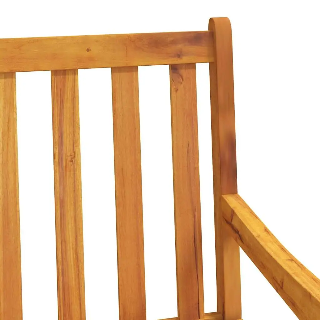 Outdoor Chairs Solid Acacia Wood Weather Resistant Brown 2 Piece