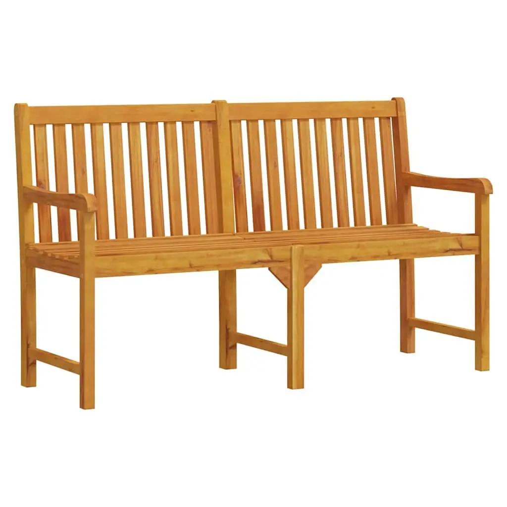 Solid Acacia Wood Outdoor Garden Bench 150 cm