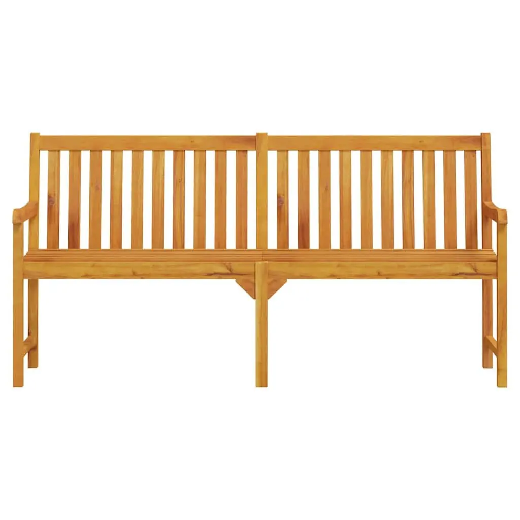 Outdoor Garden Bench Solid Acacia Wood 180cm Brown