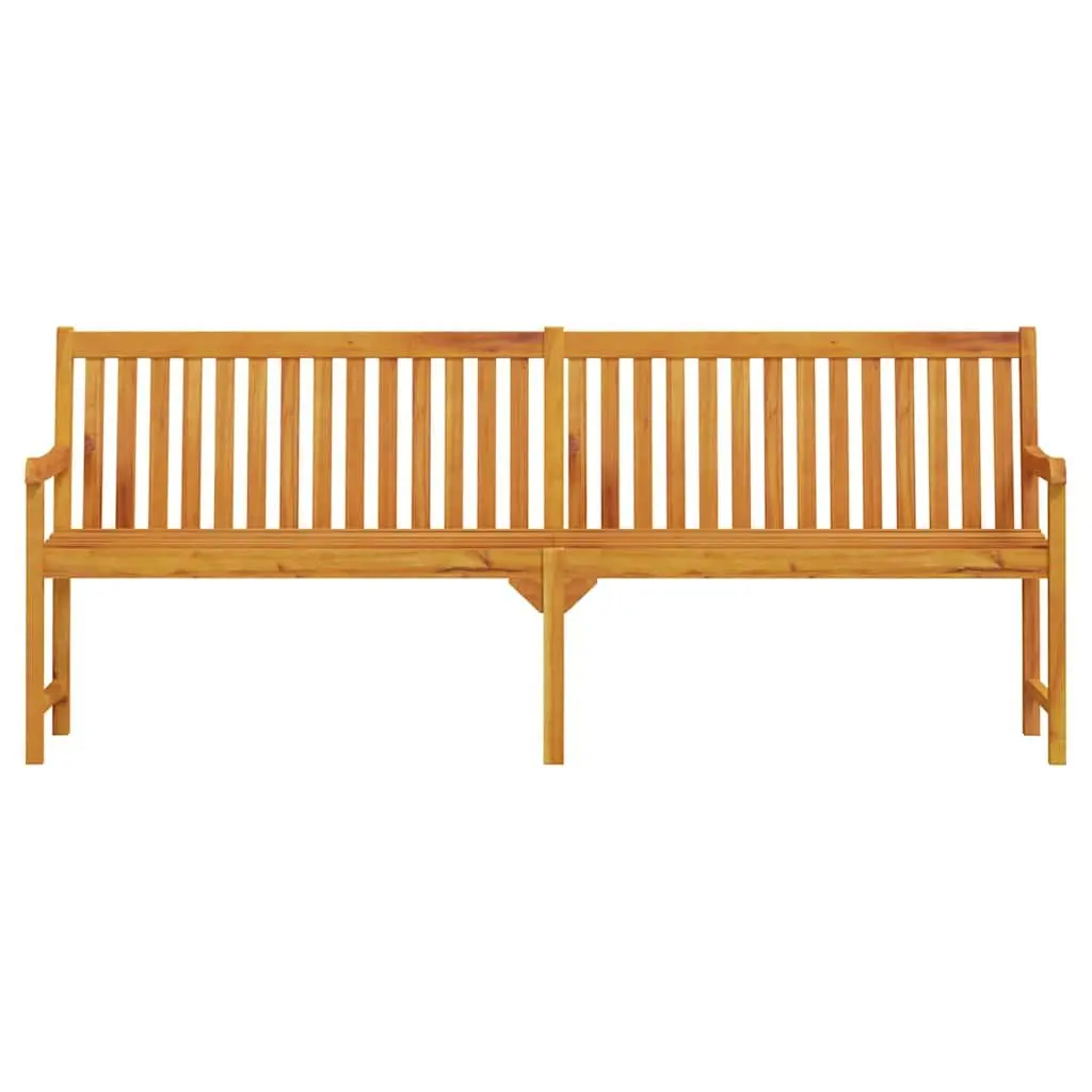 Outdoor Garden Bench 219cm Acacia Wood with Backrest