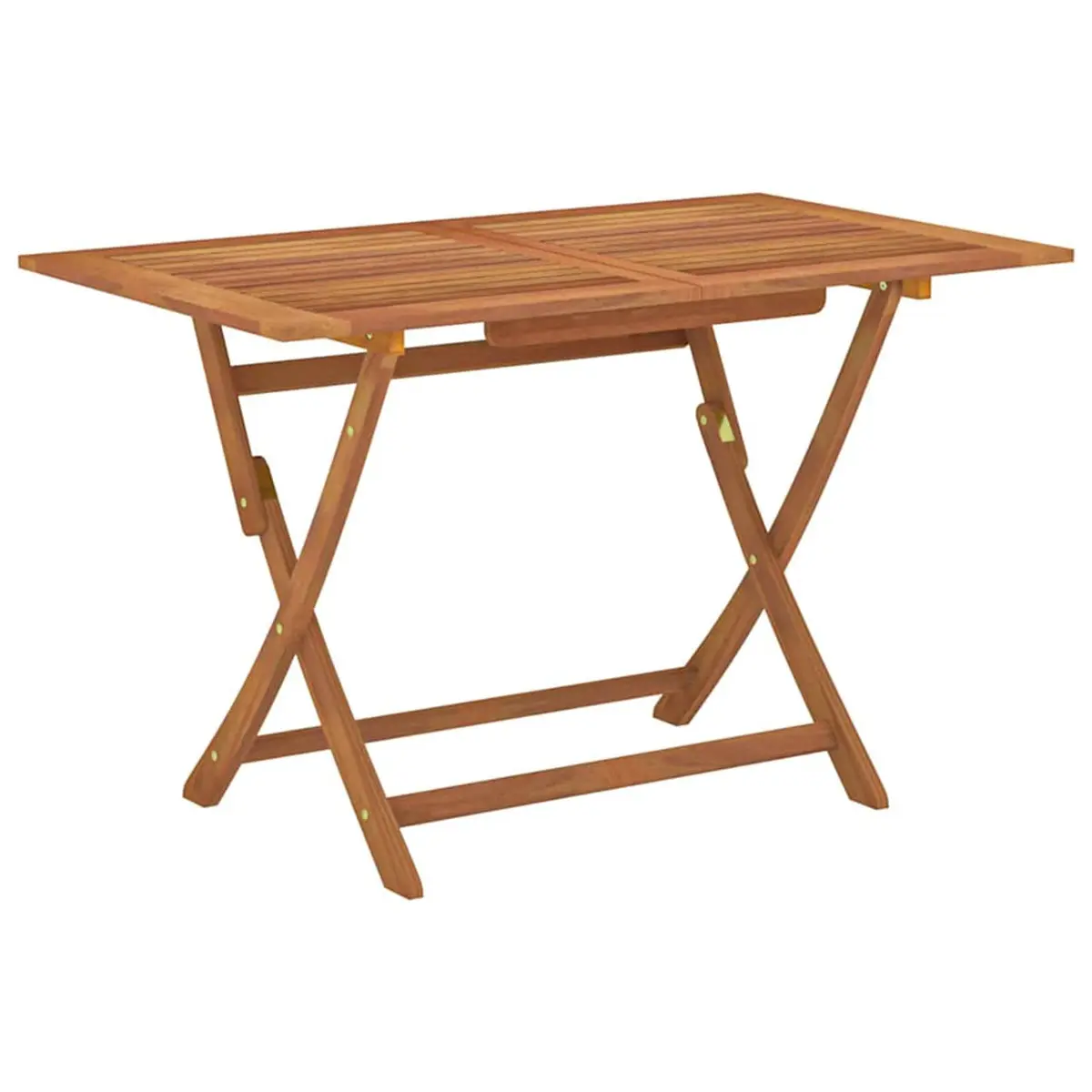 Folding Dining Table 120x70cm Eucalyptus for Outdoors