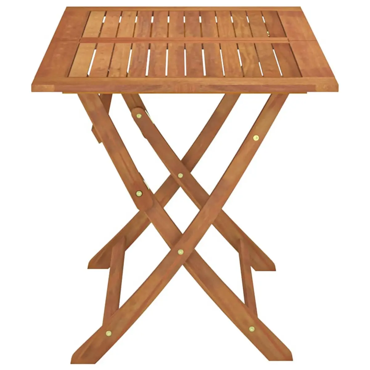 Folding Dining Table 120x70cm Eucalyptus for Outdoors