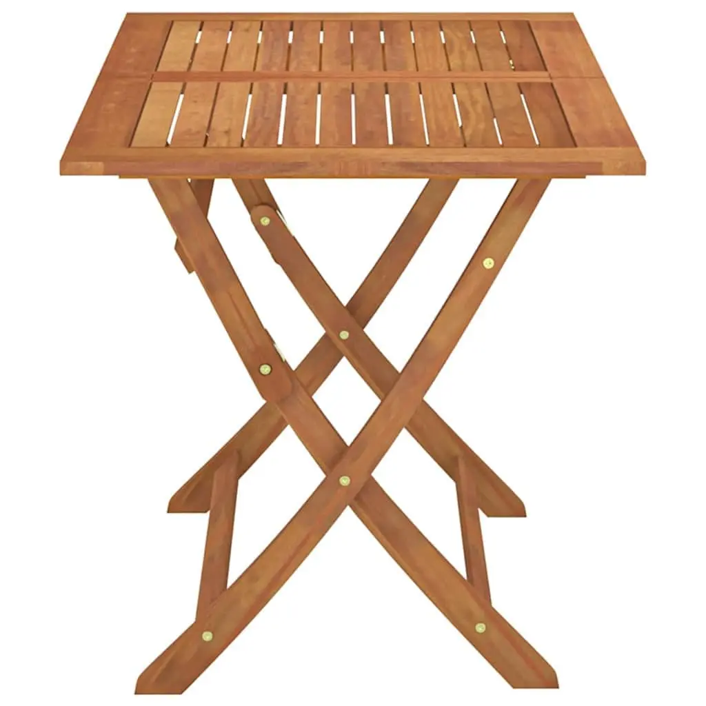 Folding Dining Table 120x70cm Eucalyptus for Outdoors