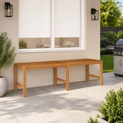 Solid Teak Wood Outdoor Garden Bench 150cm