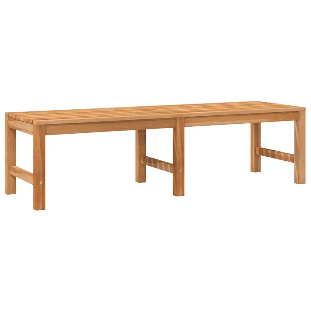 Outdoor Garden Bench 150cm Teak Wood Seating Furniture Patio Deck Backyard