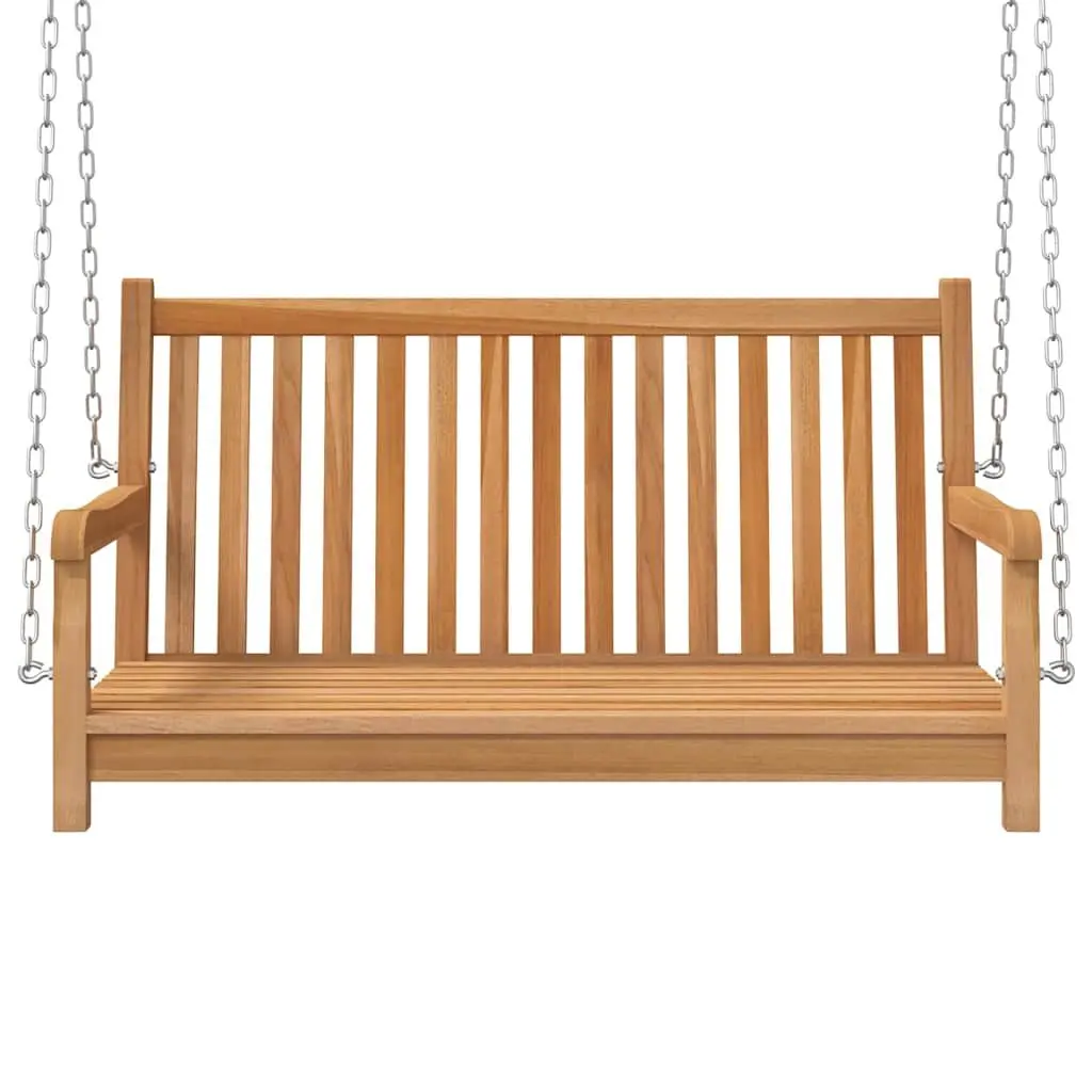 Teak Wood Swing Bench for Outdoor Relaxation