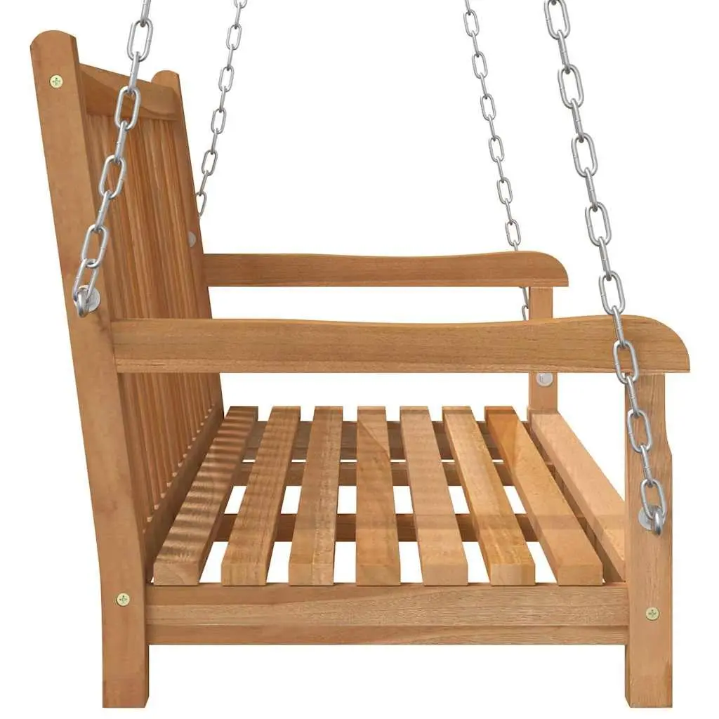 Teak Wood Swing Bench for Outdoor Relaxation