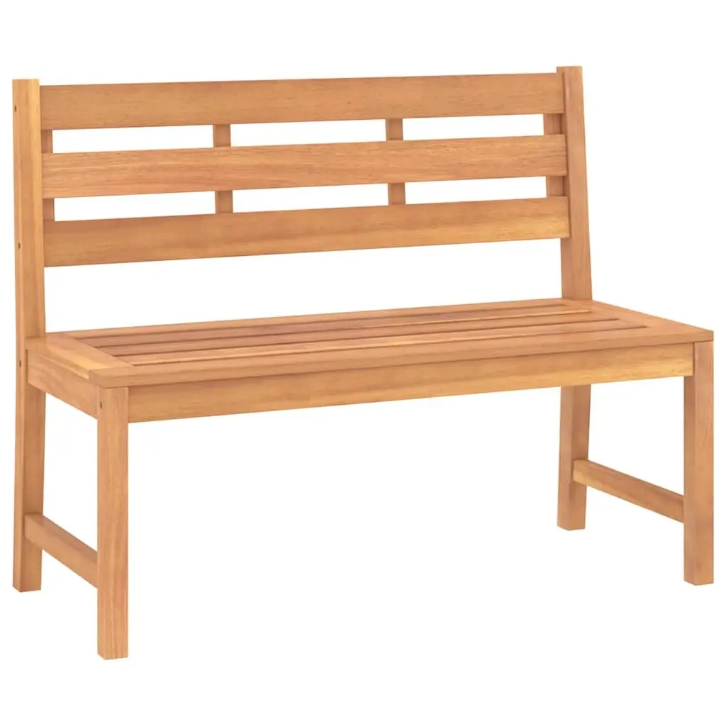 Outdoor Garden Bench 114cm Teak Wood Furniture