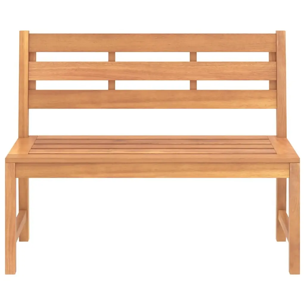 Outdoor Garden Bench 114cm Teak Wood Furniture