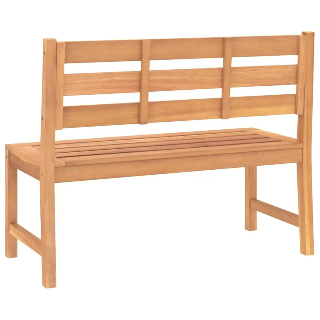Outdoor Garden Bench 114cm Teak Wood Furniture