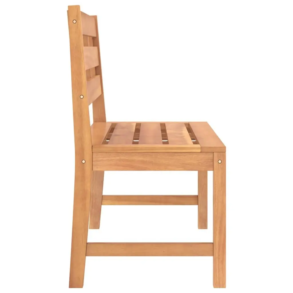 Outdoor Garden Bench 114cm Teak Wood Furniture