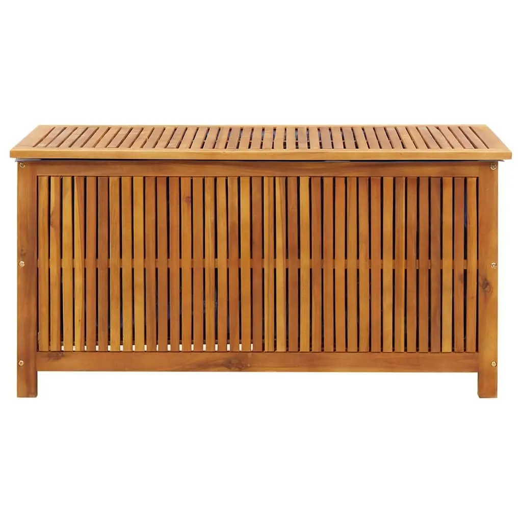 Garden Storage Box Solid Wood Outdoor Furniture 113x50x58cm Patio Deck Organizer
