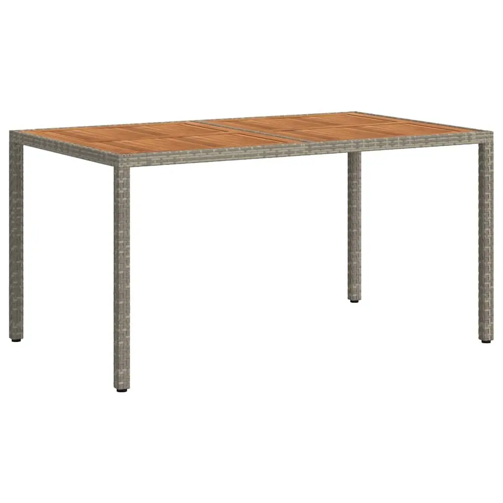 Grey Garden Table 150x90x75cm Outdoor Dining