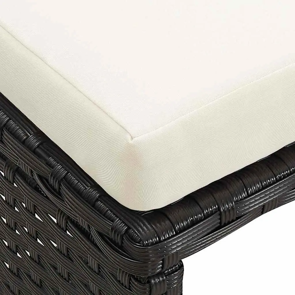 4-Piece Outdoor Garden Stool Set with Cushions
