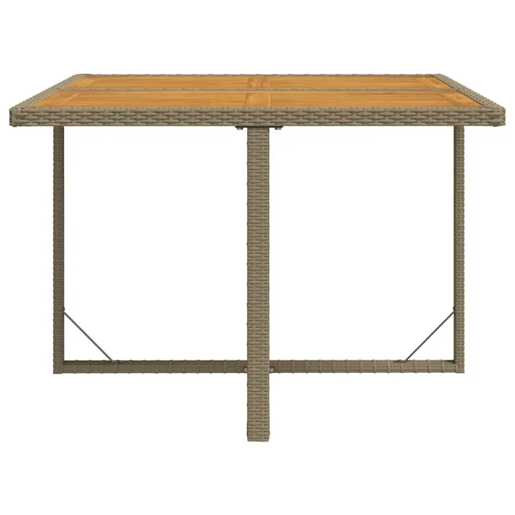 Beige Garden Dining Table for Outdoor Spaces