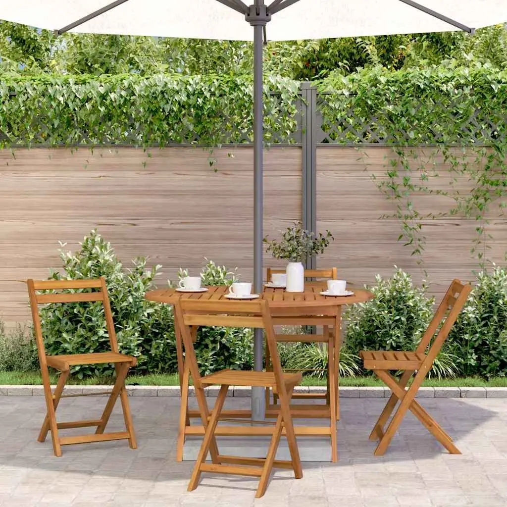Folding Garden Table 110 cm in Brown