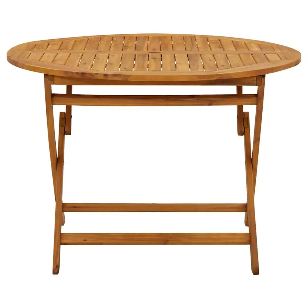 Folding Garden Table 110 cm in Brown