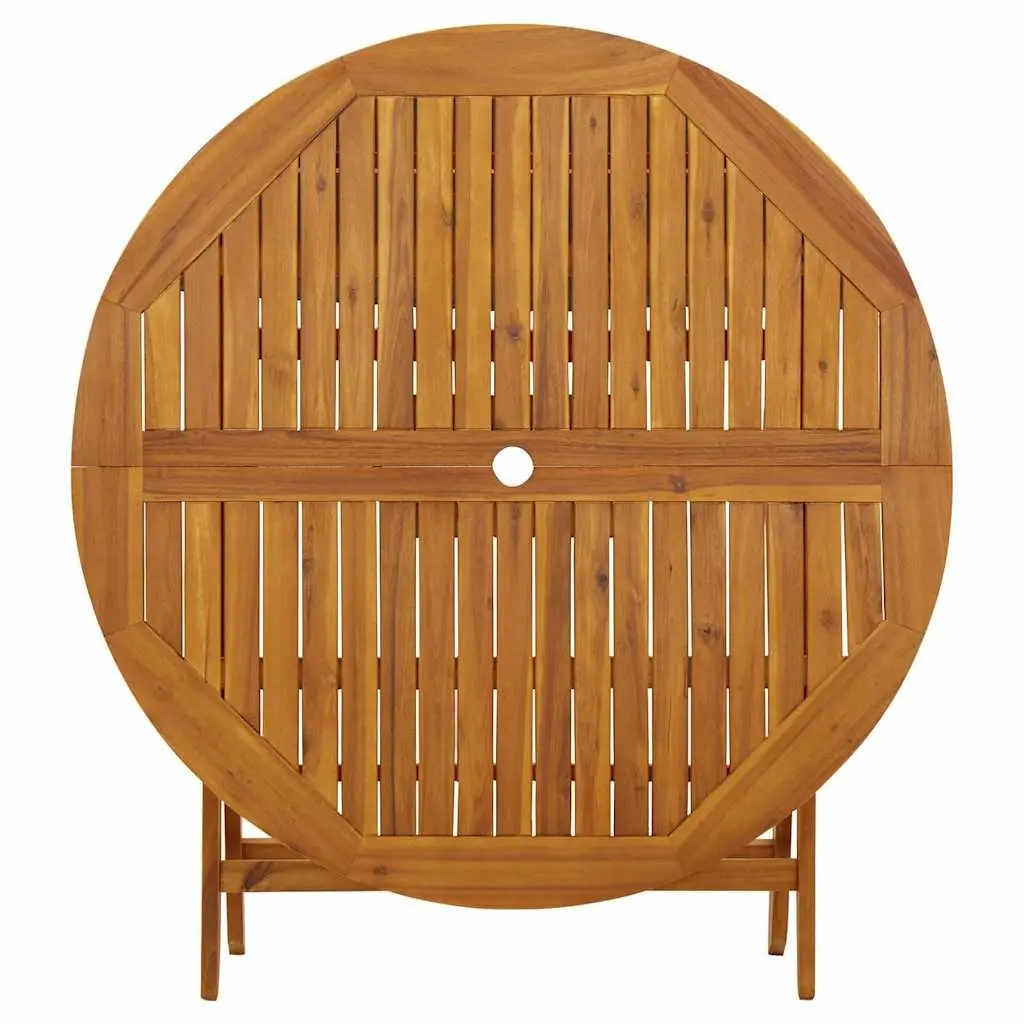 Folding Garden Table 110 cm in Brown