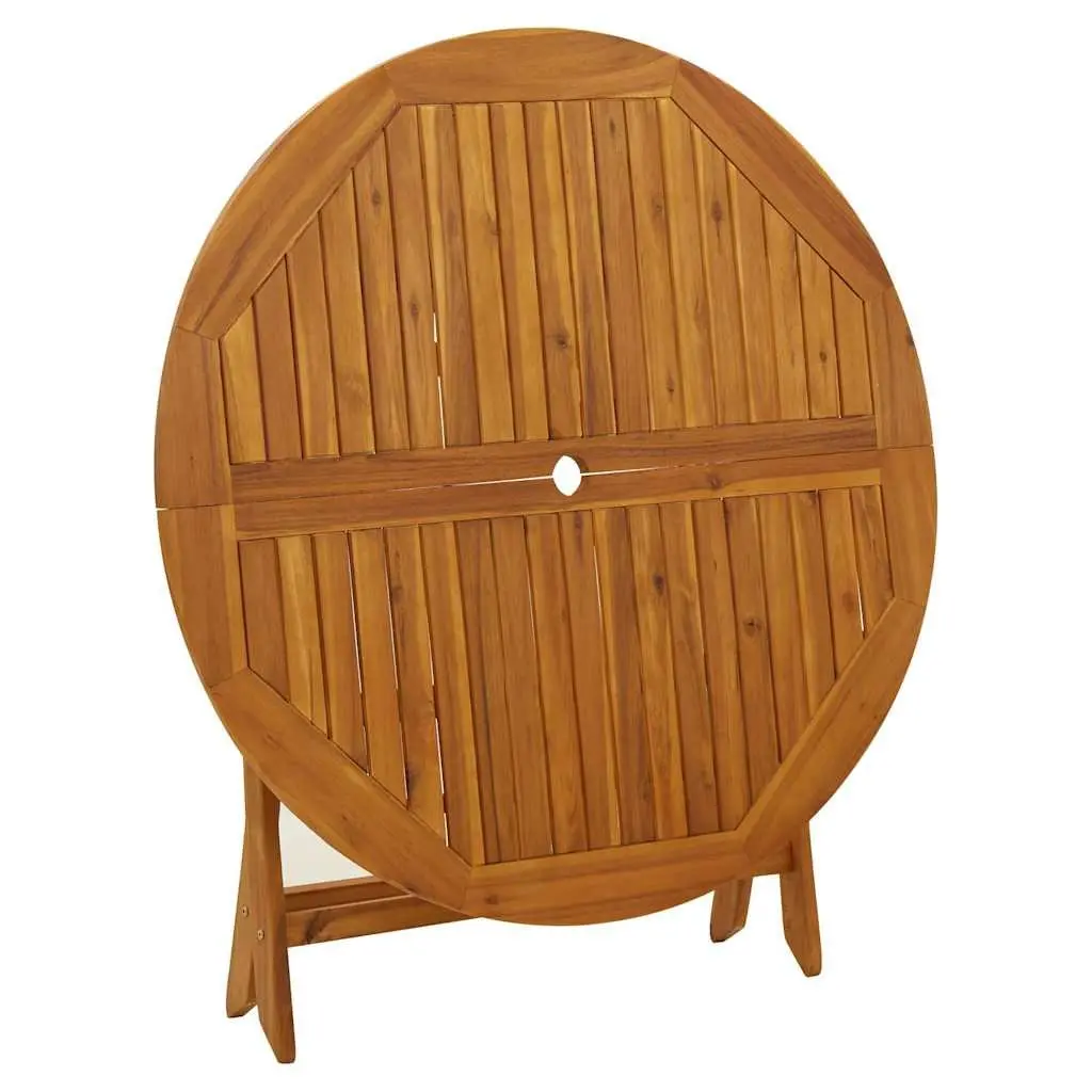 Folding Garden Table 110 cm in Brown