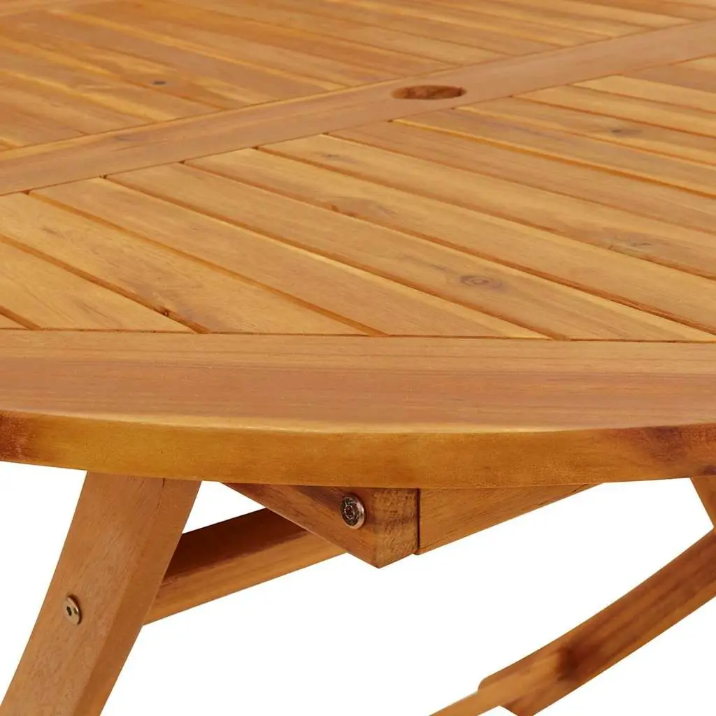 Folding Garden Table 110 cm in Brown