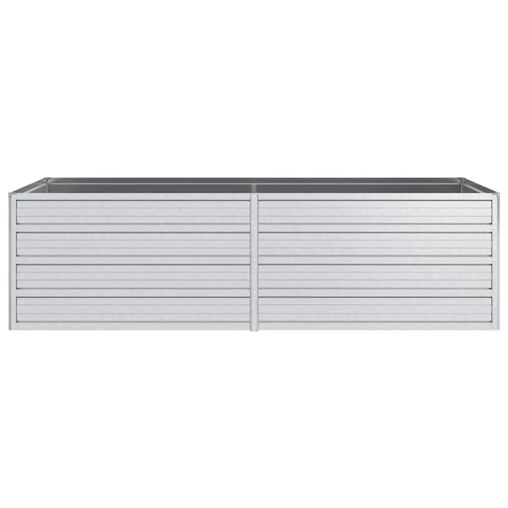 Raised Bed Galvanized Steel 160x80x45cm Silver Planter