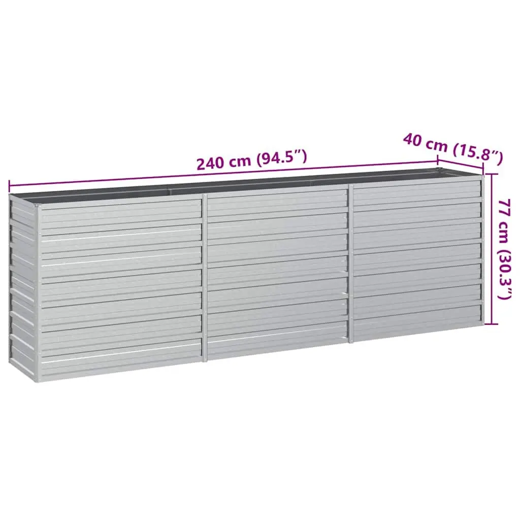 Outdoor Planter for Vegetables and Flowers 240x40x77cm