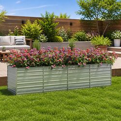 Heavy-Duty Garden Raised Bed Planter 320x80x77 cm