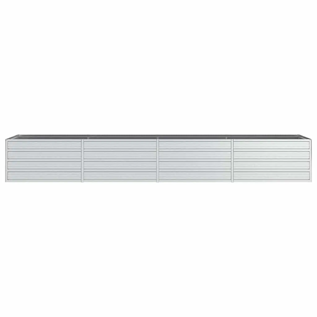 Galvanized Steel Garden Raised Bed 320x80x45 cm Planter Box Outdoor Vegetables