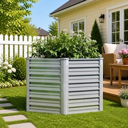 Premium Metal Garden Raised Bed 129x77 cm for Plants