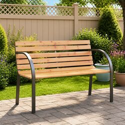 Durable Children's Garden Bench 81cm with Armrests