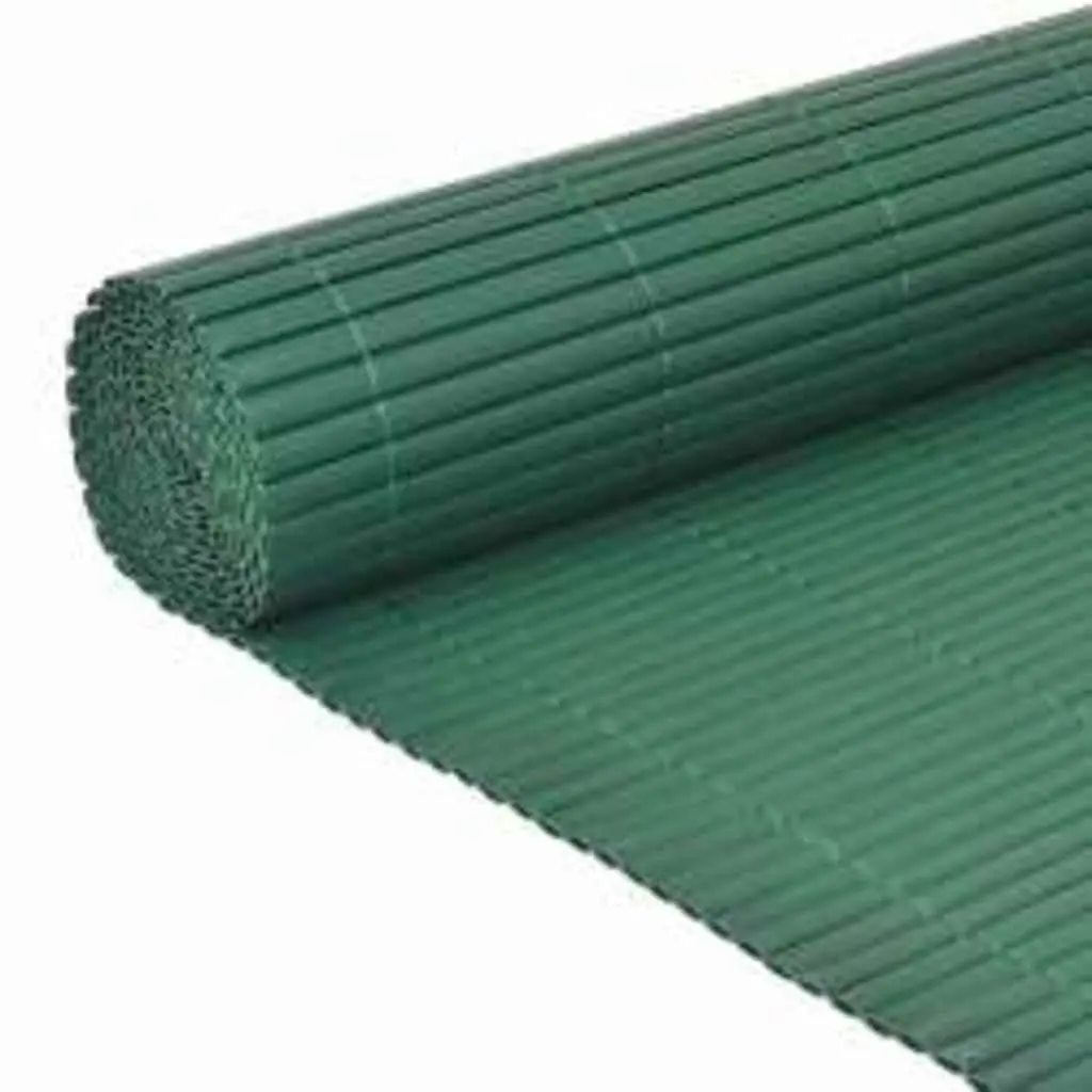Garden Fence Panel Weather-Resistant PVC 90x400cm Green