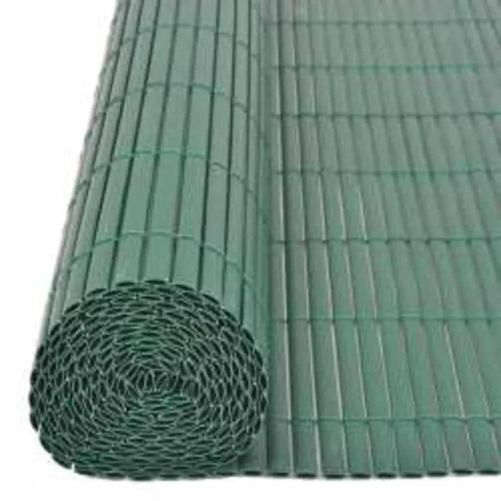 Garden Fence Panel Weather-Resistant PVC 90x400cm Green