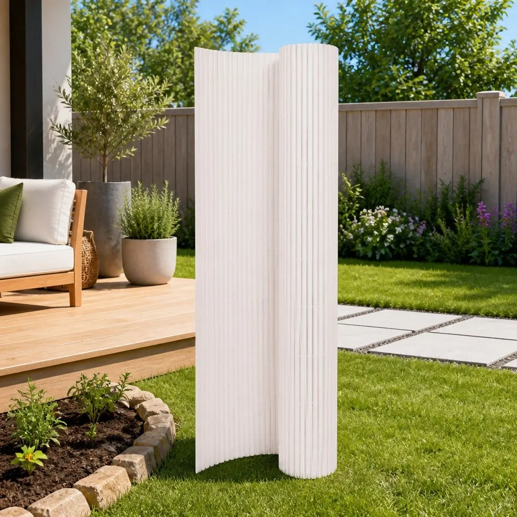 Double-Sided Decorative Garden Fence Panel 110x400cm