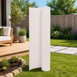 Garden Fence Panel 110x400cm Double-Sided Decorative Barrier Outdoor Sectioning