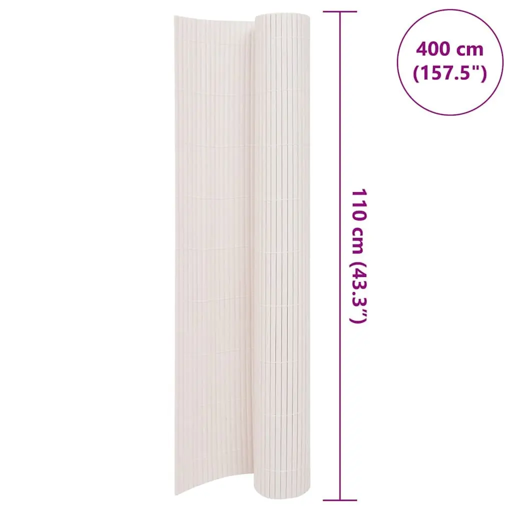 Double-Sided Decorative Garden Fence Panel 110x400cm