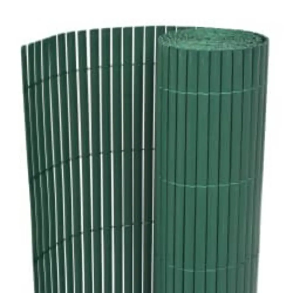 Double-Sided Garden Fence Panel 110x500 cm Green