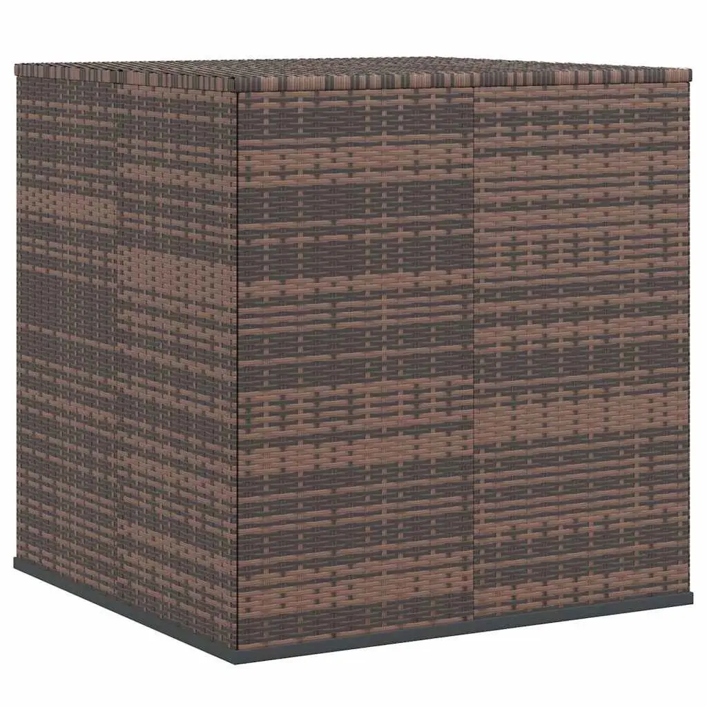 Garden Storage Box with PE Rattan Construction