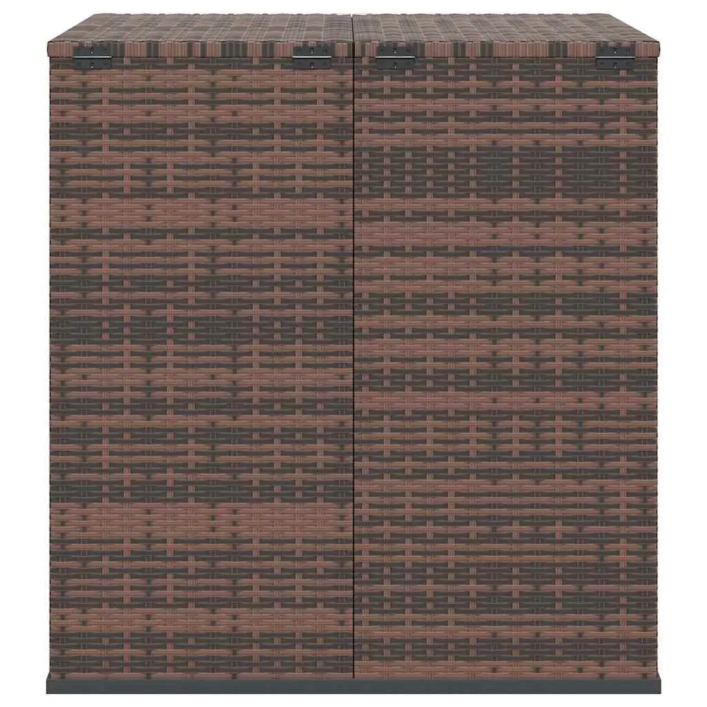 Garden Storage Box with PE Rattan Construction
