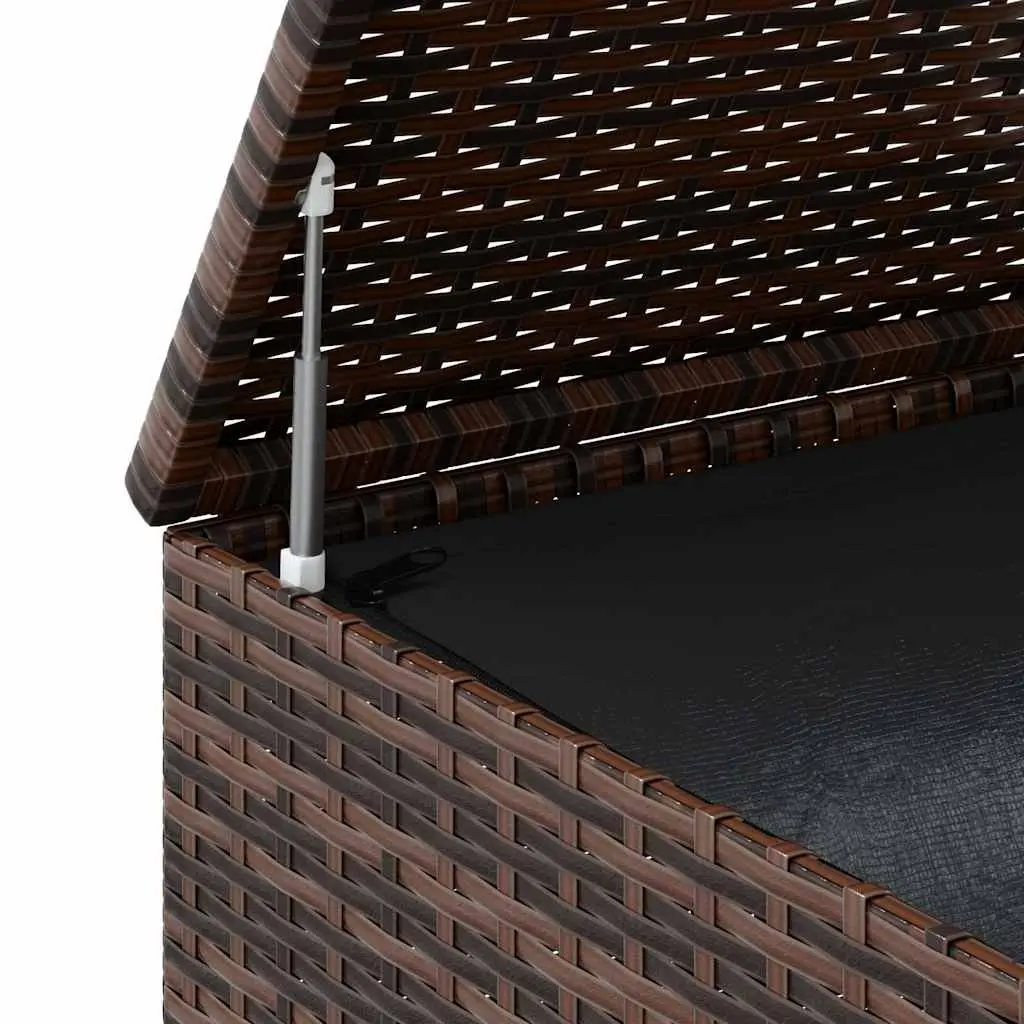 Garden Storage Box with PE Rattan Construction