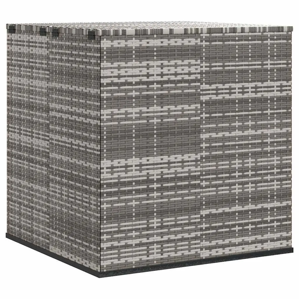 PE Rattan Garden Storage Box 100x97.5x104cm Grey