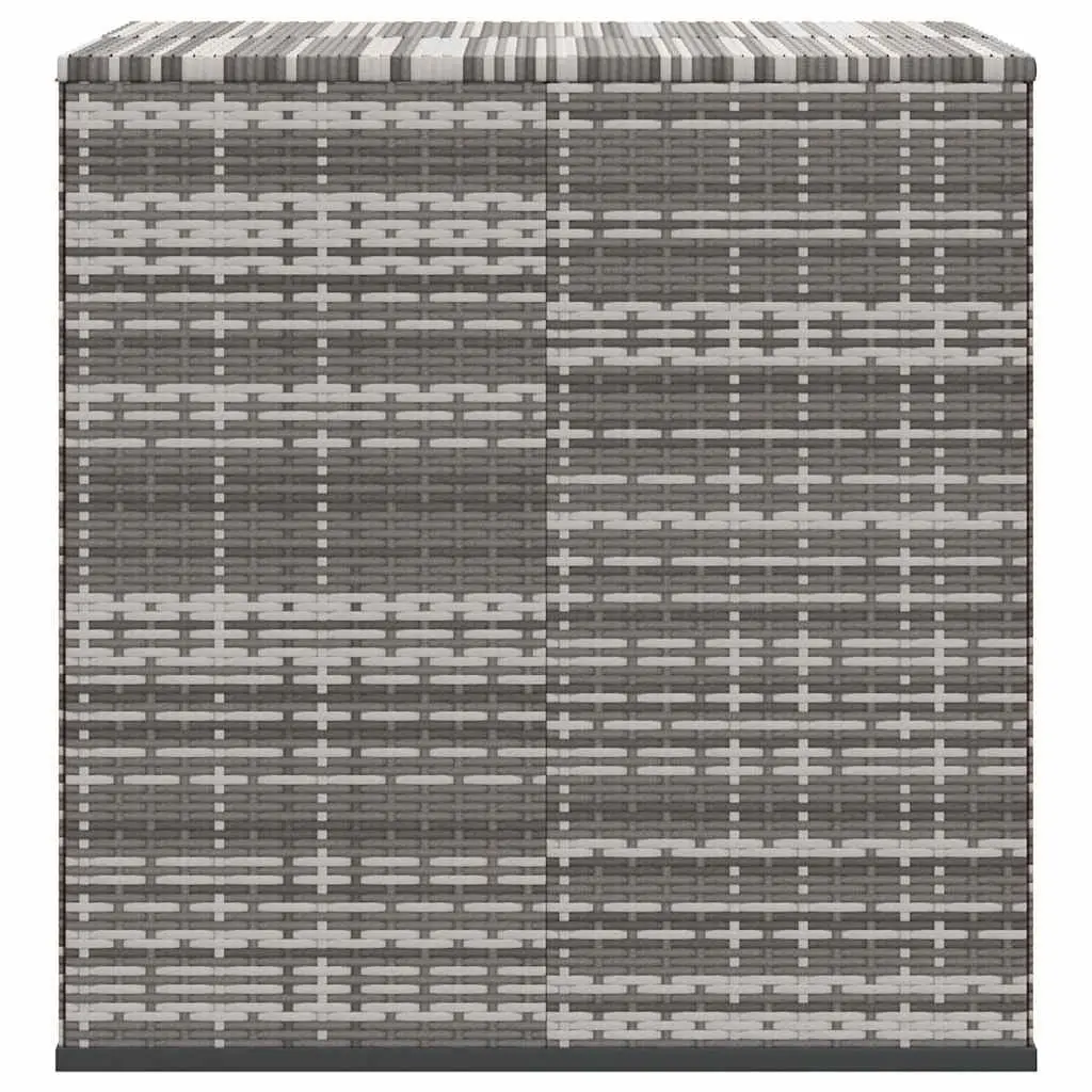 PE Rattan Garden Storage Box 100x97.5x104cm Grey