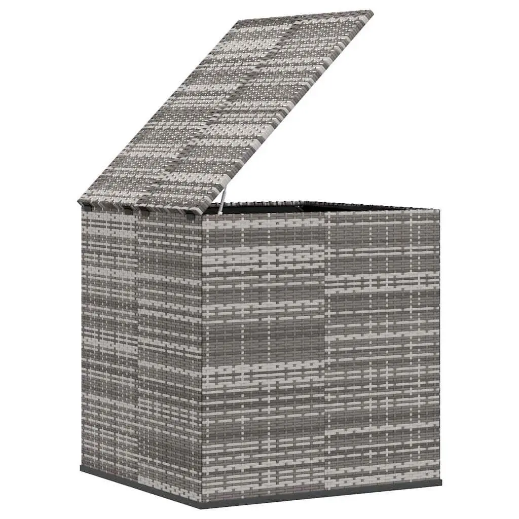 PE Rattan Garden Storage Box 100x97.5x104cm Grey