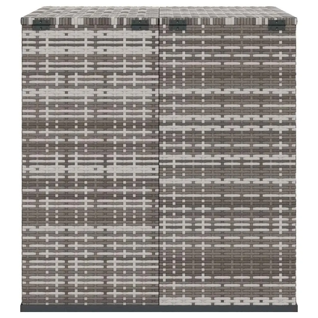 PE Rattan Garden Storage Box 100x97.5x104cm Grey