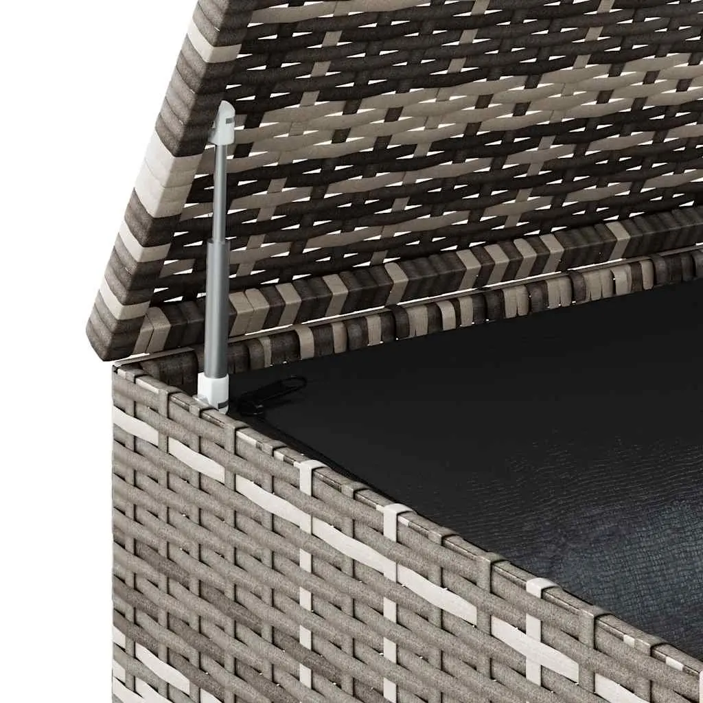 PE Rattan Garden Storage Box 100x97.5x104cm Grey