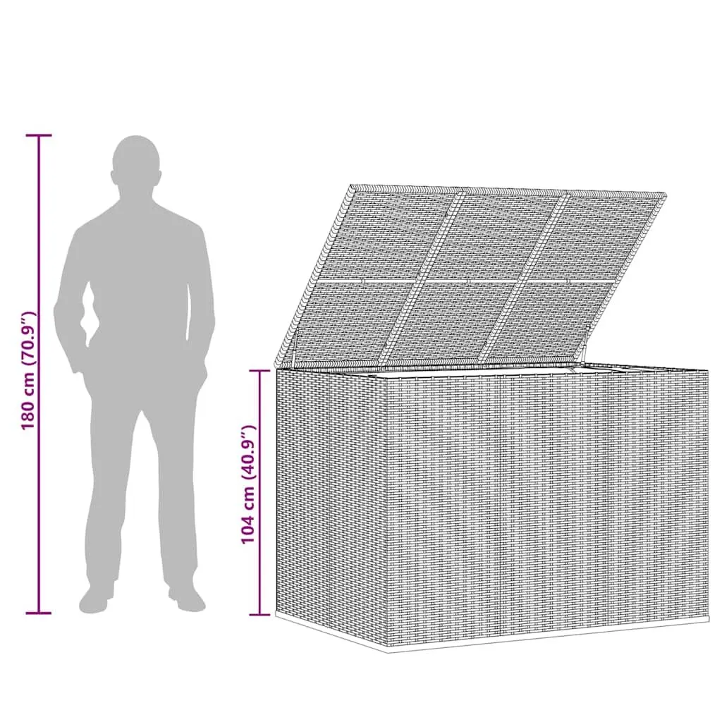 Weather-Resistant Garden Cushion Box with Durable Build